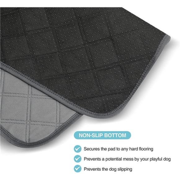 2 Pack Reusable Puppy Pee Pad with Waterproof Bottom, Non Slip Dog Training Pads - Picture 3 of 6